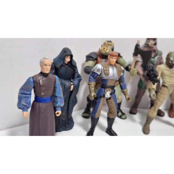 VINTAGE KENNER STAR WARS POWER OF THE FORCE POTF 15 FIGURE LOT W XTRAS - Picture 2 of 8